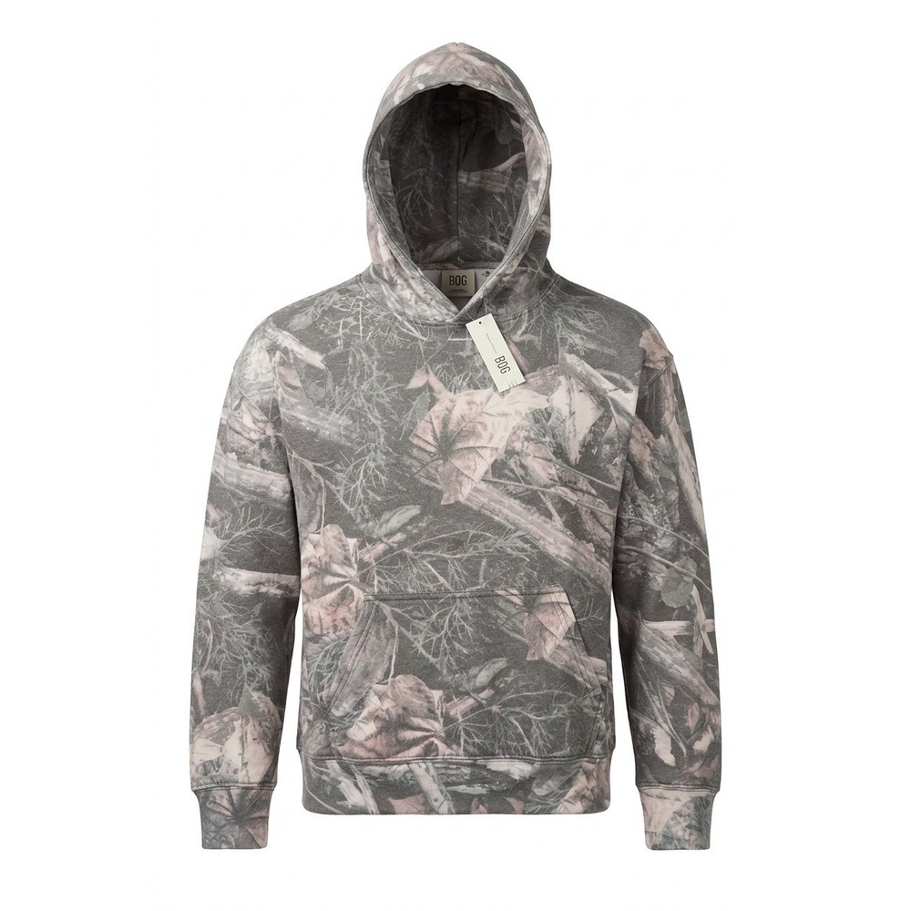 BDG Urban Outfitters Mens XL Real Tree Camo Pullover Hoodie Grey Brown NEW